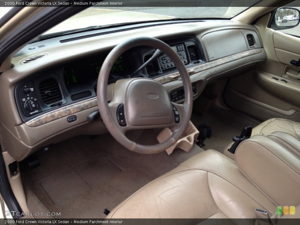 Medium Parchment Interior Prime Interior for the 2000 Ford Crown Victoria LX Sedan #77841783