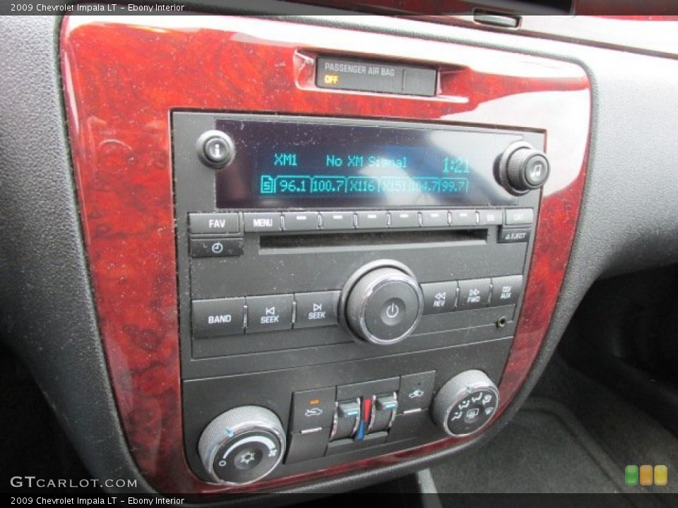 Ebony Interior Controls for the 2009 Chevrolet Impala LT #77842590