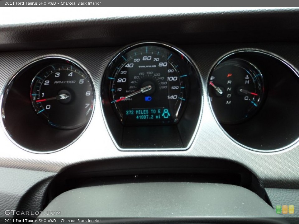 Charcoal Black Interior Gauges for the 2011 Ford Taurus SHO AWD #77843082