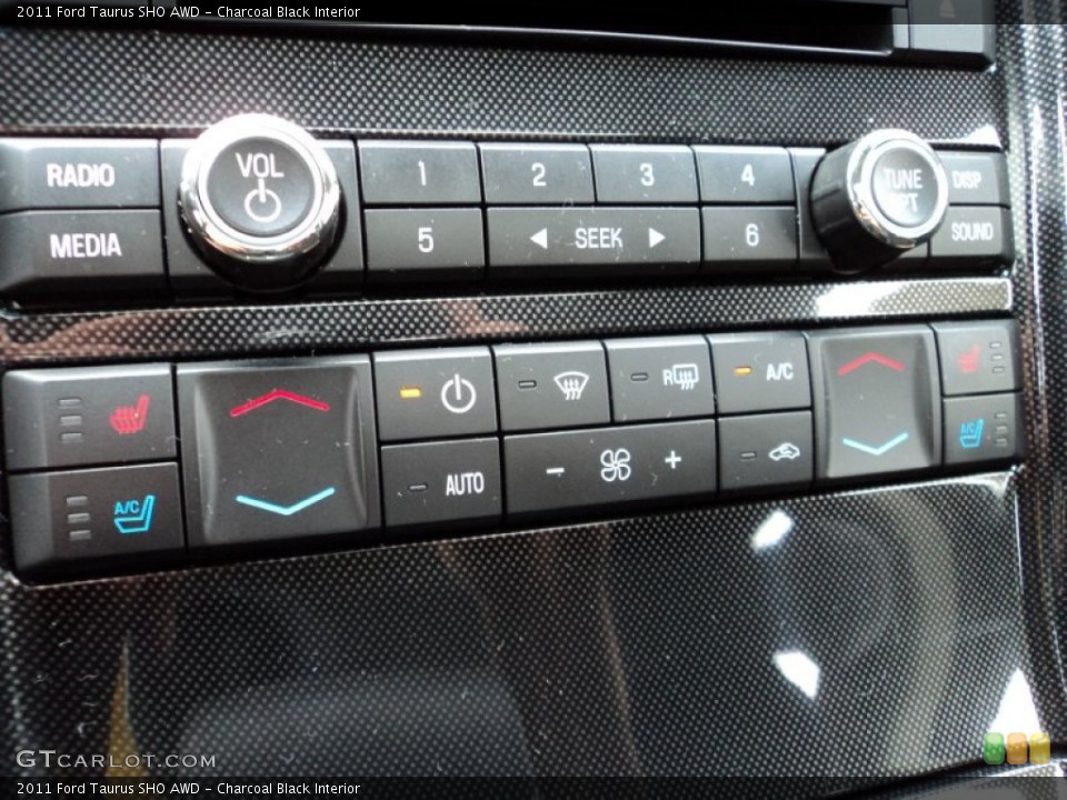 Charcoal Black Interior Controls for the 2011 Ford Taurus SHO AWD #77843150