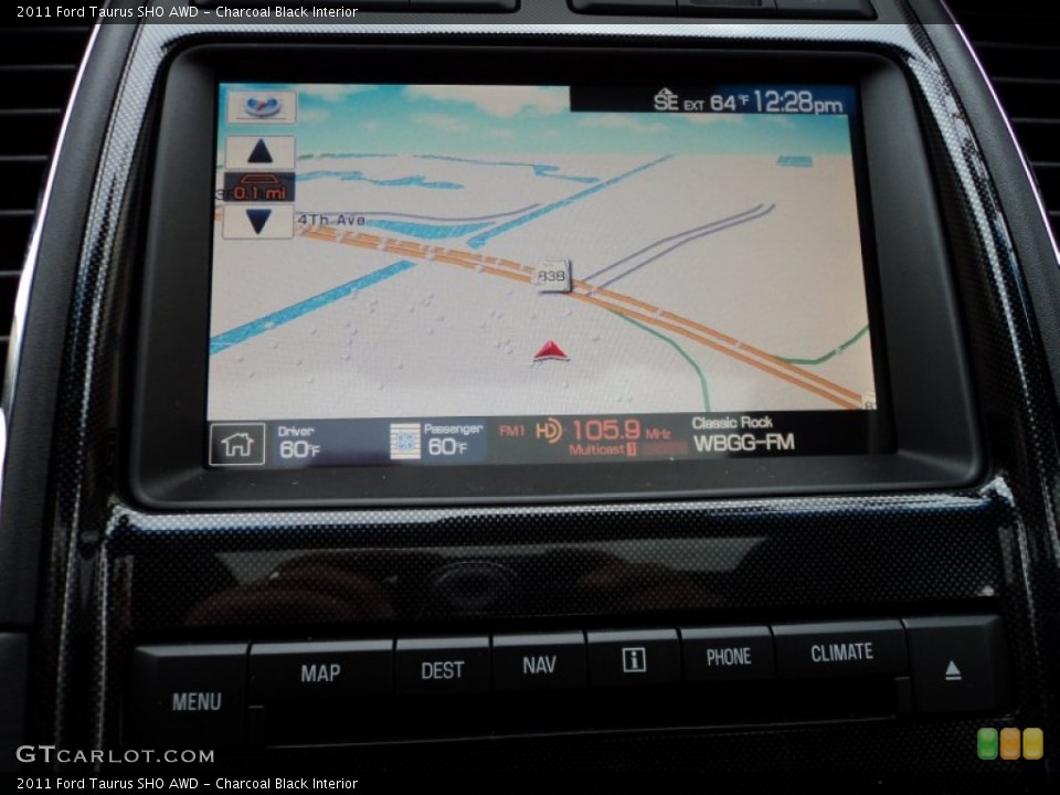 Charcoal Black Interior Navigation for the 2011 Ford Taurus SHO AWD #77843175