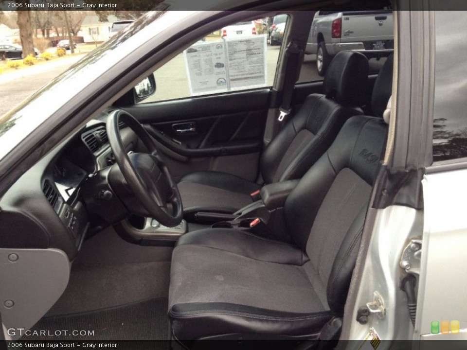 Gray Interior Front Seat for the 2006 Subaru Baja Sport #77843199