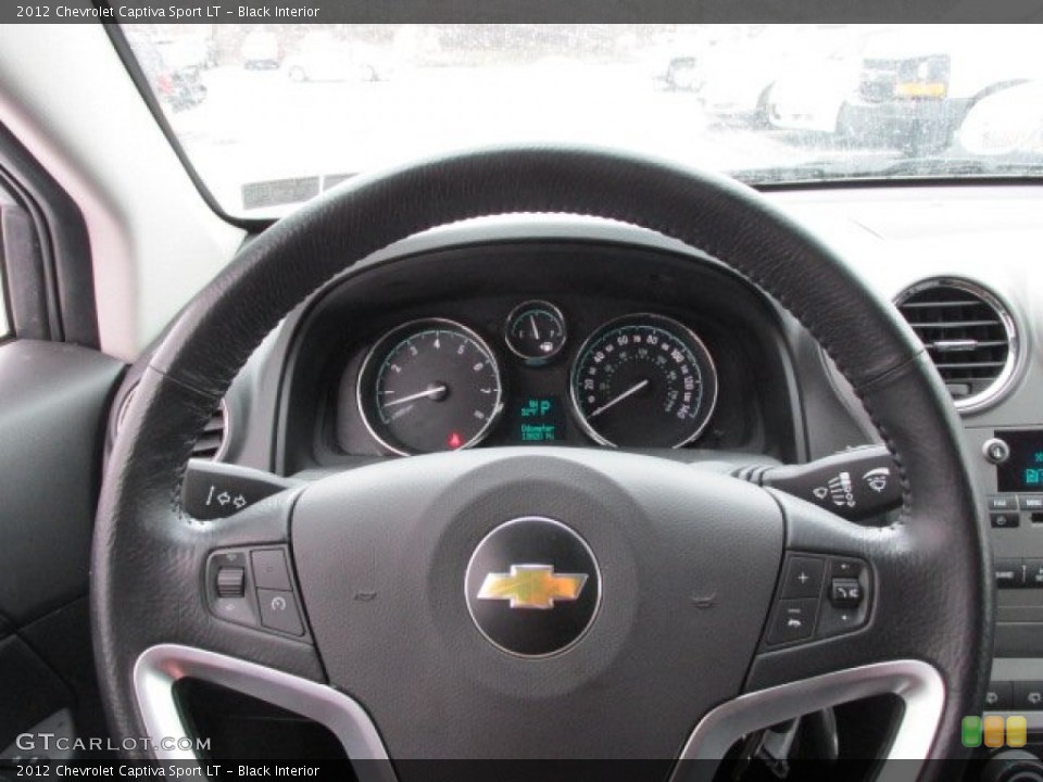Black Interior Steering Wheel for the 2012 Chevrolet Captiva Sport LT #77843616