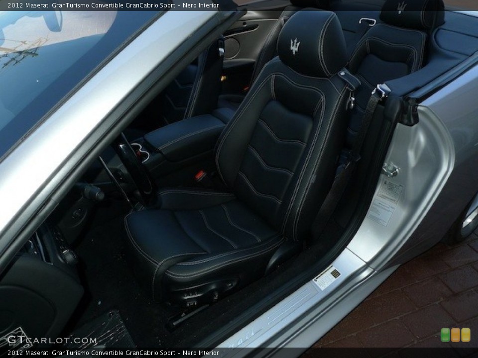 Nero Interior Front Seat for the 2012 Maserati GranTurismo Convertible GranCabrio Sport #77844001