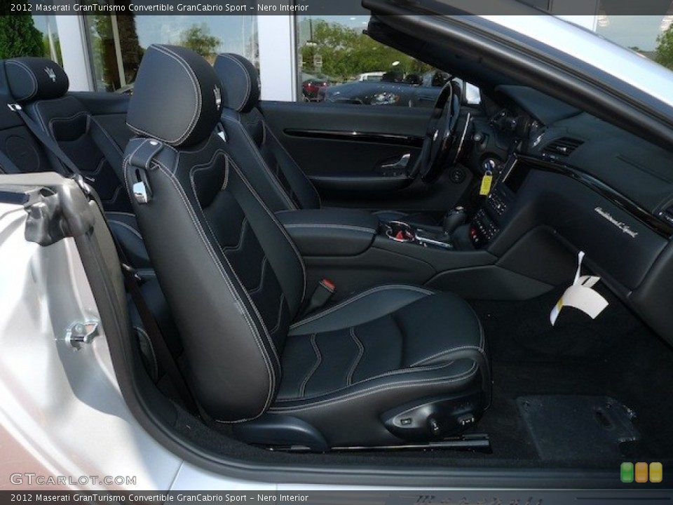 Nero Interior Front Seat for the 2012 Maserati GranTurismo Convertible GranCabrio Sport #77844336