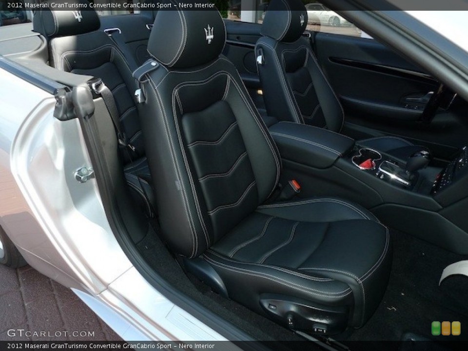 Nero Interior Front Seat for the 2012 Maserati GranTurismo Convertible GranCabrio Sport #77844369