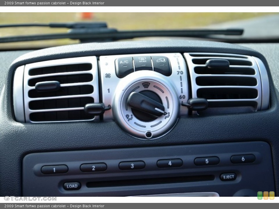 Design Black Interior Controls for the 2009 Smart fortwo passion cabriolet #77844888