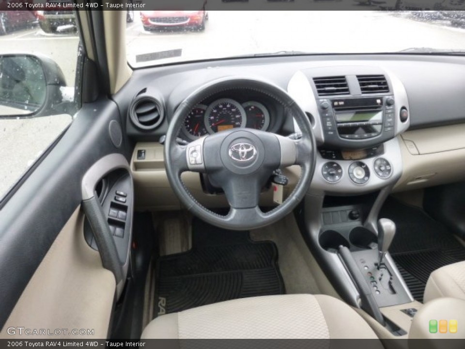 Taupe Interior Dashboard for the 2006 Toyota RAV4 Limited 4WD #77845002