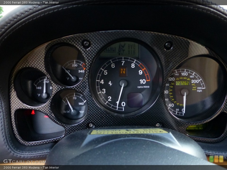 Tan Interior Gauges for the 2000 Ferrari 360 Modena #77845249