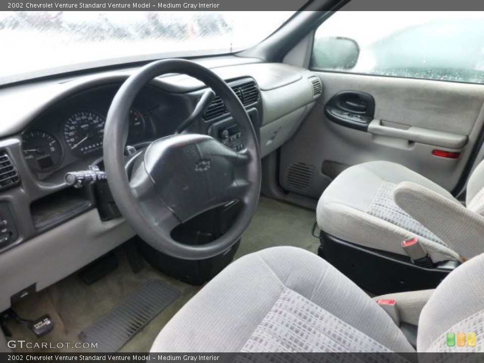 Medium Gray Interior Prime Interior for the 2002 Chevrolet Venture  #77845362
