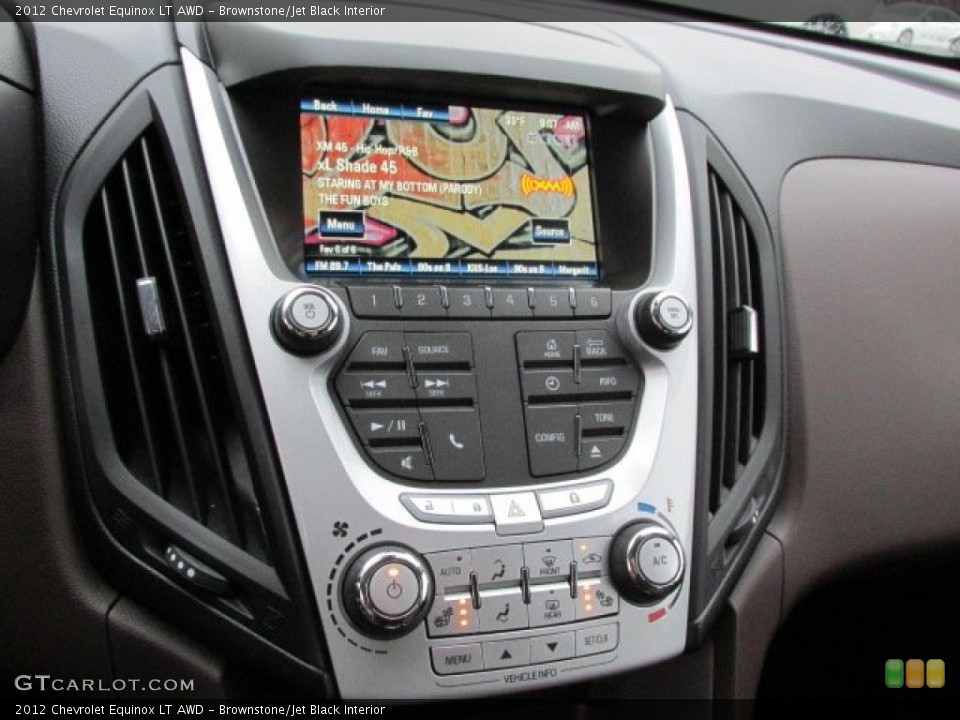 Brownstone/Jet Black Interior Controls for the 2012 Chevrolet Equinox LT AWD #77845985