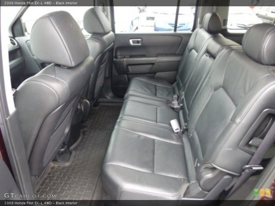 Black Interior Rear Seat for the 2009 Honda Pilot EX-L 4WD #77846088