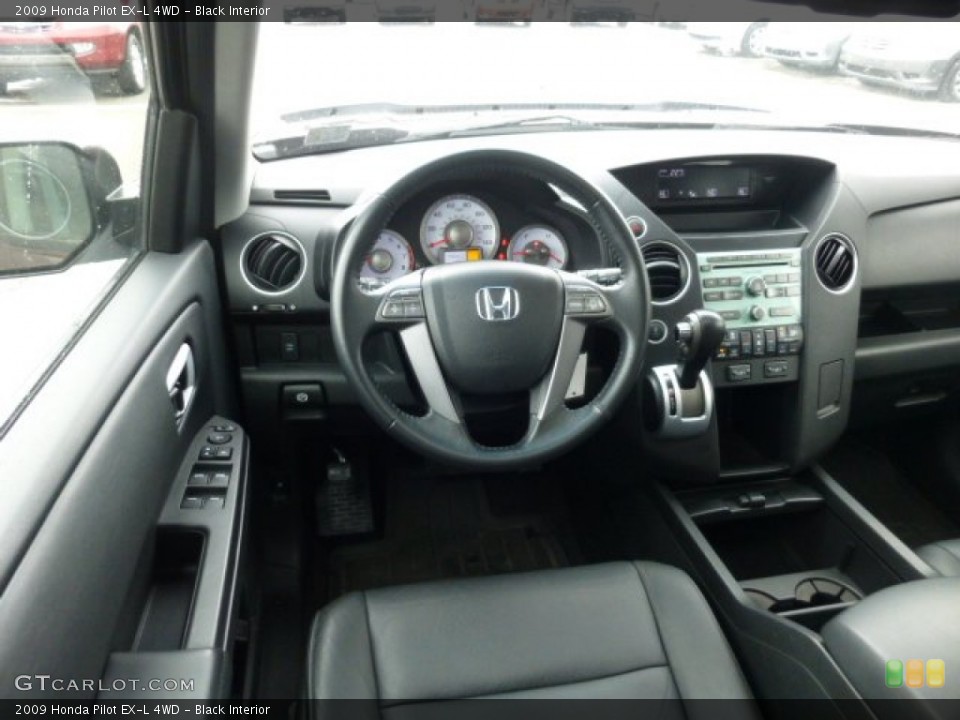 Black Interior Dashboard for the 2009 Honda Pilot EX-L 4WD #77846104