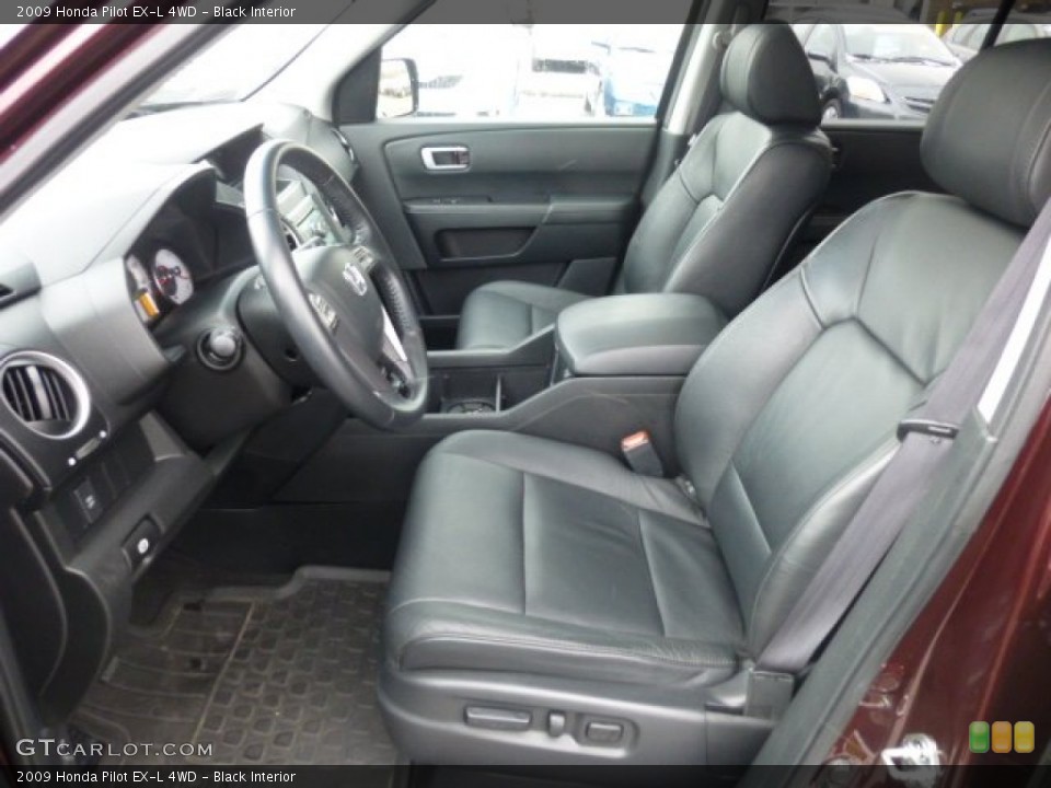 Black Interior Front Seat for the 2009 Honda Pilot EX-L 4WD #77846122