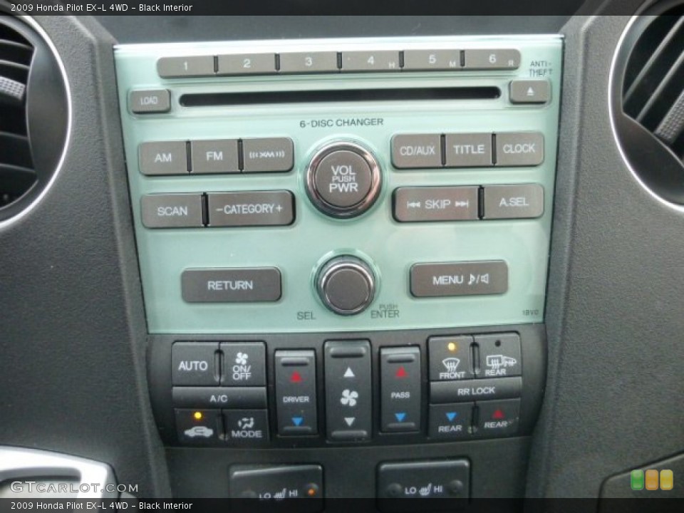 Black Interior Controls for the 2009 Honda Pilot EX-L 4WD #77846195