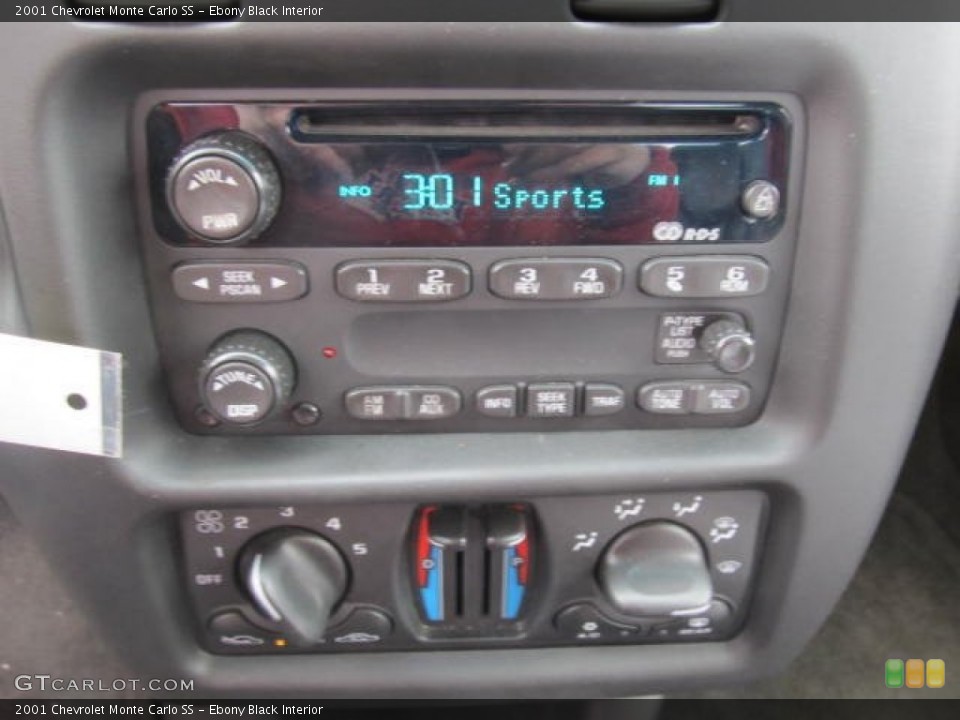Ebony Black Interior Audio System for the 2001 Chevrolet Monte Carlo SS #77846259