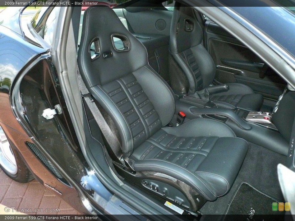 Black Interior Front Seat for the 2009 Ferrari 599 GTB Fiorano HGTE #77846424