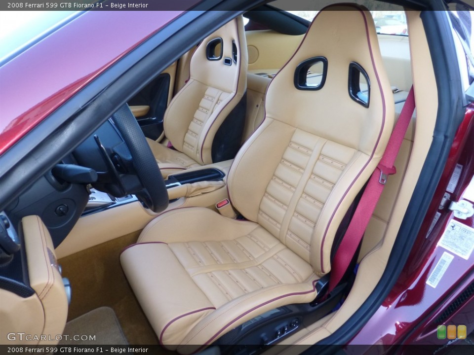Beige Interior Front Seat for the 2008 Ferrari 599 GTB Fiorano F1 #77847598
