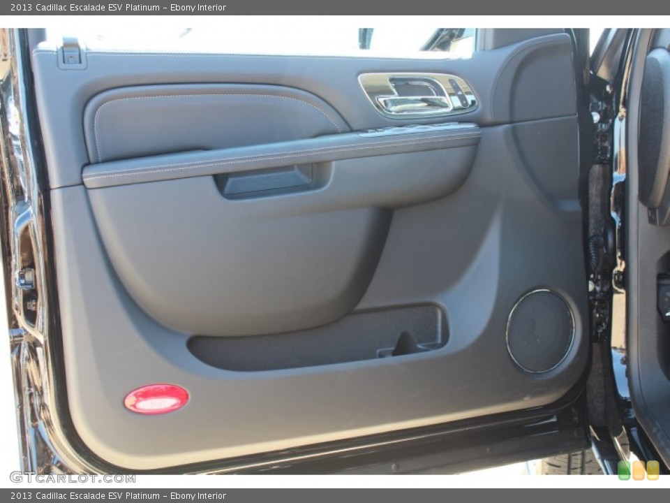 Ebony Interior Door Panel for the 2013 Cadillac Escalade ESV Platinum #77847789