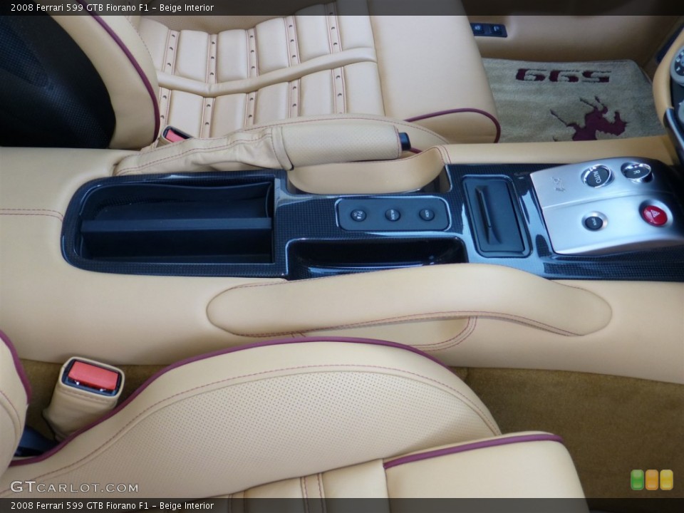 Beige Interior Controls for the 2008 Ferrari 599 GTB Fiorano F1 #77847810