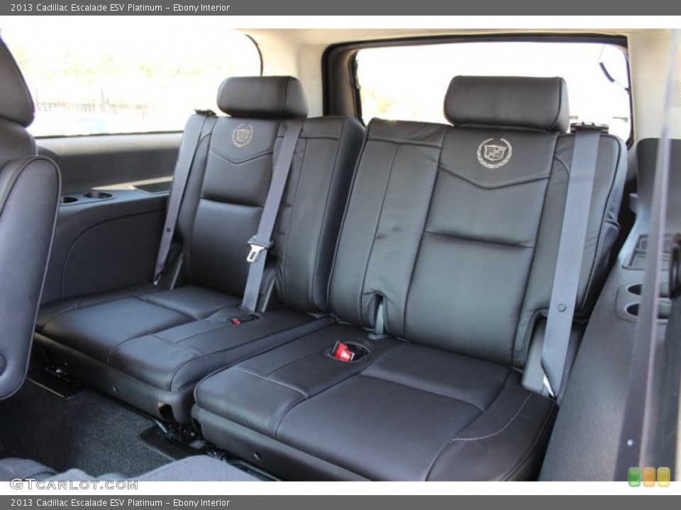 Ebony Interior Rear Seat for the 2013 Cadillac Escalade ESV Platinum #77847960