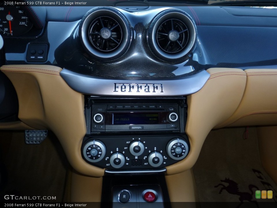 Beige Interior Controls for the 2008 Ferrari 599 GTB Fiorano F1 #77848046