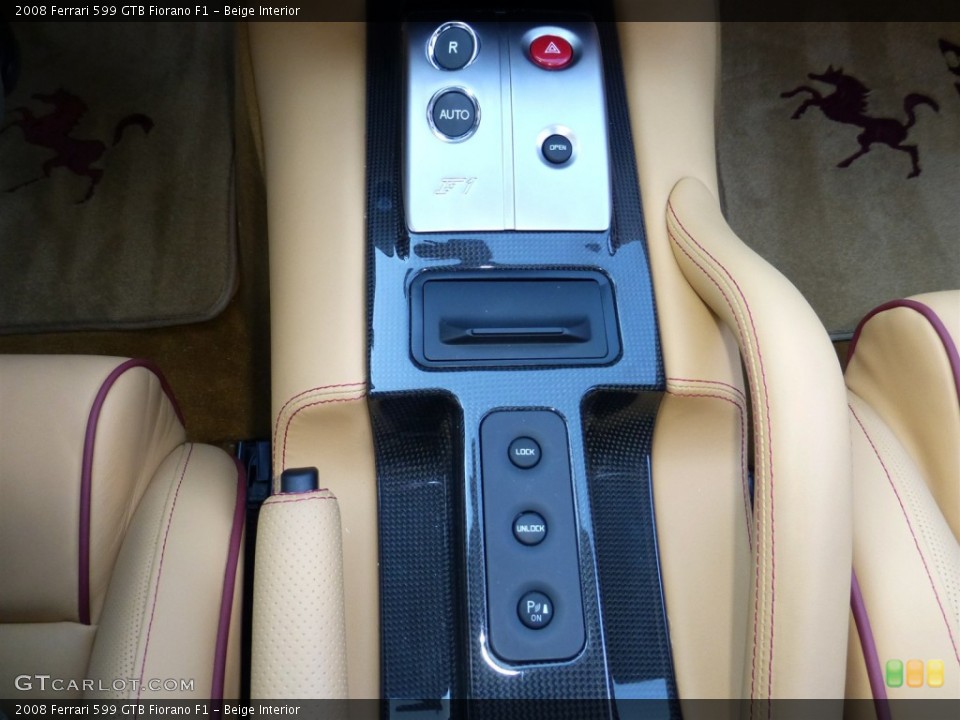 Beige Interior Controls for the 2008 Ferrari 599 GTB Fiorano F1 #77848077