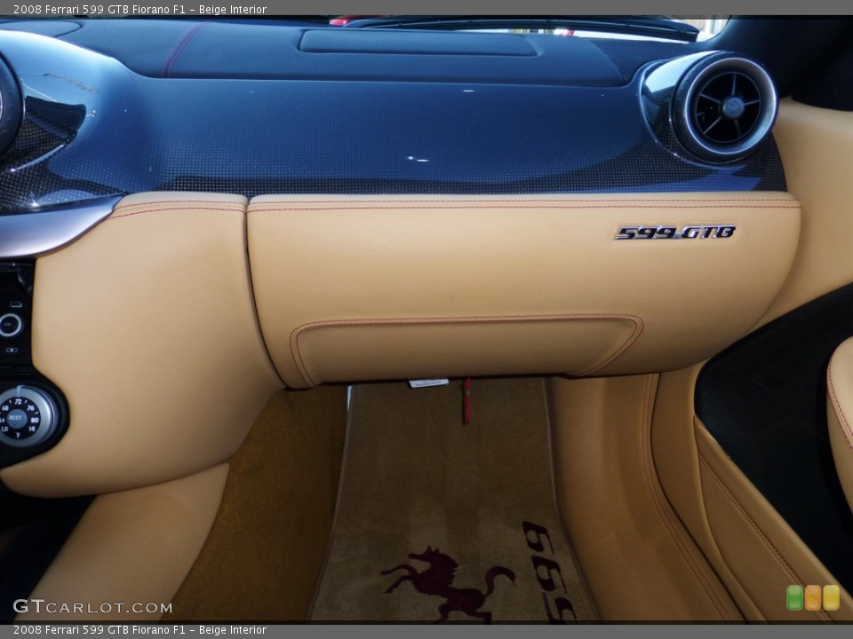 Beige Interior Dashboard for the 2008 Ferrari 599 GTB Fiorano F1 #77848124