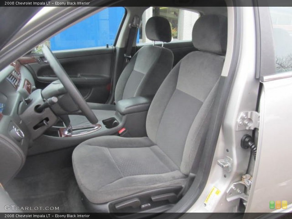 Ebony Black Interior Front Seat for the 2008 Chevrolet Impala LT #77848504