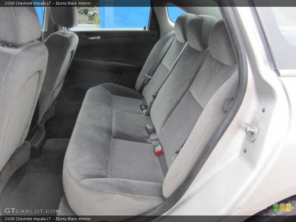 Ebony Black Interior Rear Seat for the 2008 Chevrolet Impala LT #77848521