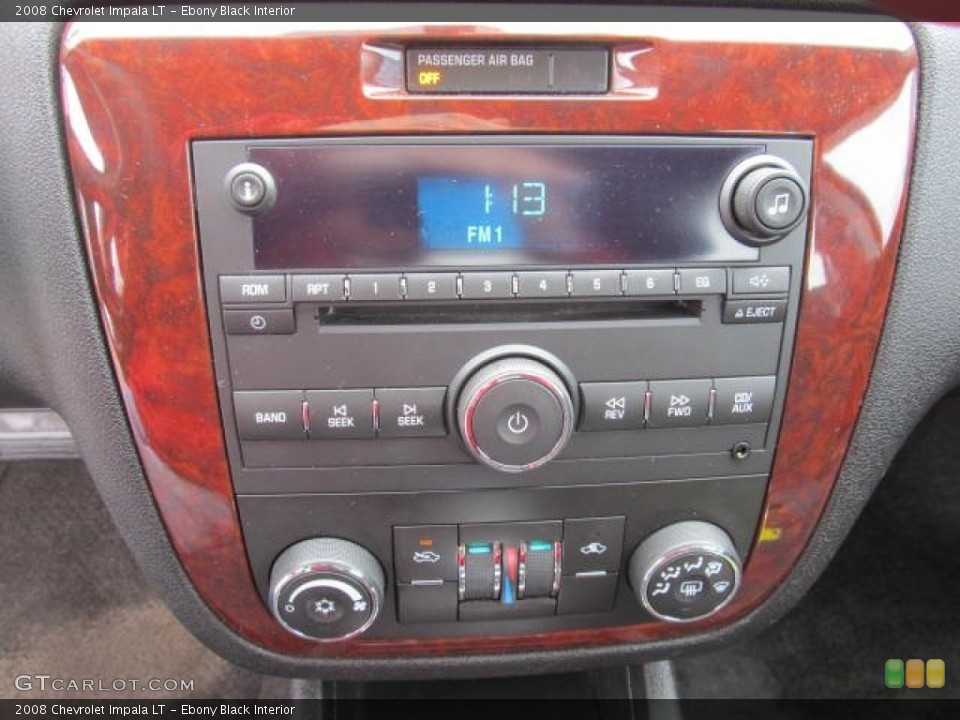Ebony Black Interior Controls for the 2008 Chevrolet Impala LT #77848587