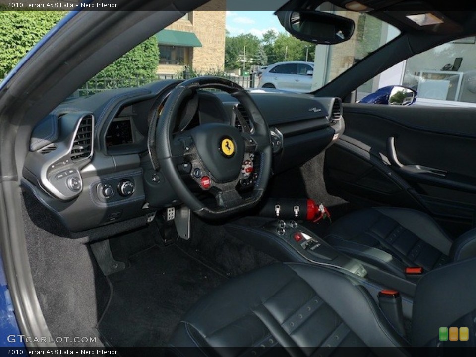 Nero 2010 Ferrari 458 Interiors