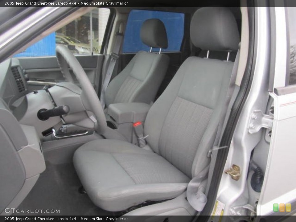 Medium Slate Gray Interior Front Seat for the 2005 Jeep Grand Cherokee Laredo 4x4 #77848929
