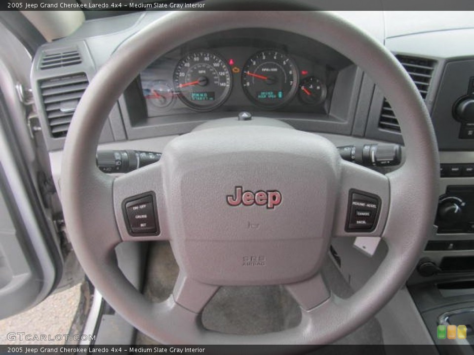 Medium Slate Gray Interior Steering Wheel for the 2005 Jeep Grand Cherokee Laredo 4x4 #77848962