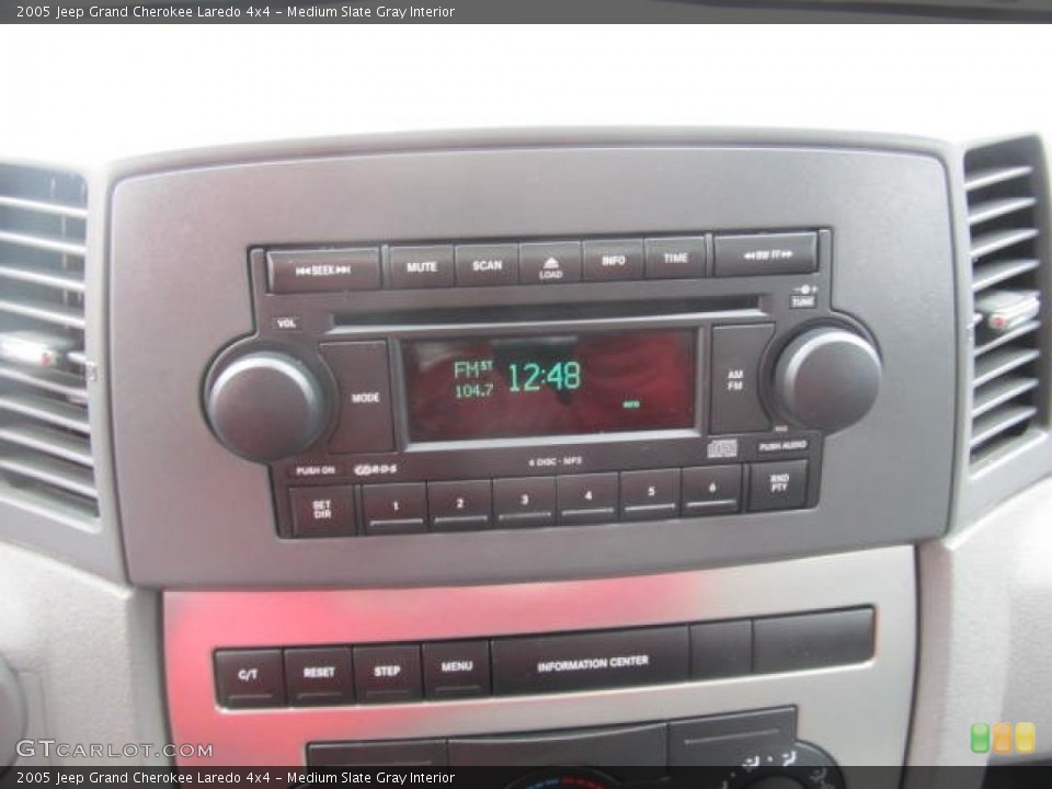 Medium Slate Gray Interior Audio System for the 2005 Jeep Grand Cherokee Laredo 4x4 #77848983