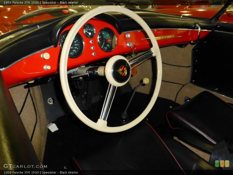 Black Interior Dashboard for the 1956 Porsche 356 1500 S Speedster #77849368