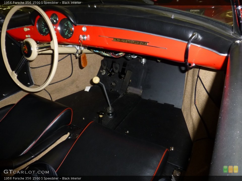Black Interior Dashboard for the 1956 Porsche 356 1500 S Speedster #77849404