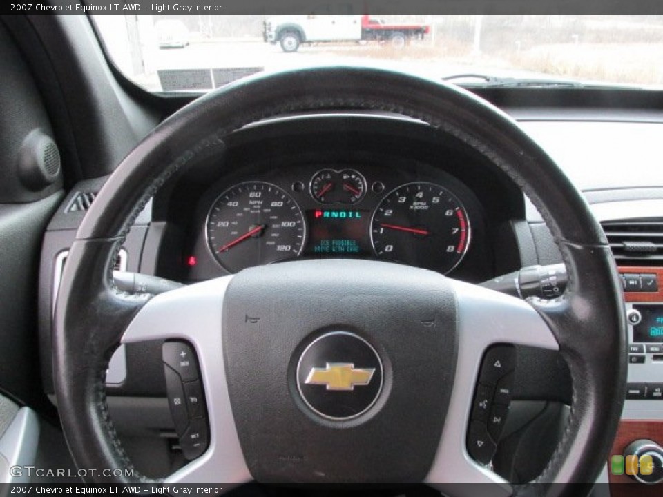 Light Gray Interior Steering Wheel for the 2007 Chevrolet Equinox LT AWD #77849727
