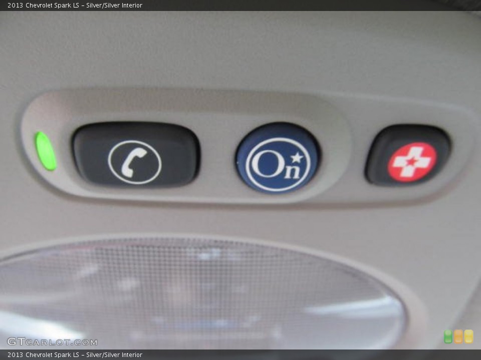 Silver/Silver Interior Controls for the 2013 Chevrolet Spark LS #77849782