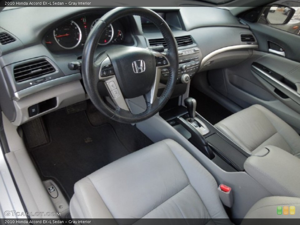 Gray Interior Prime Interior for the 2010 Honda Accord EX-L Sedan #77849925
