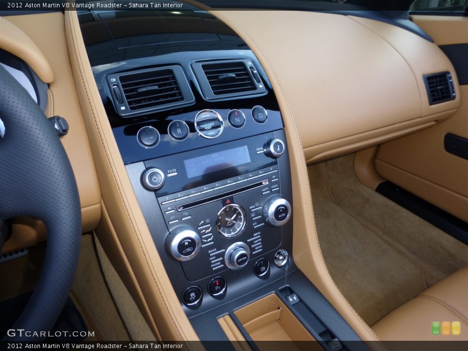 Sahara Tan Interior Controls for the 2012 Aston Martin V8 Vantage Roadster #77850189