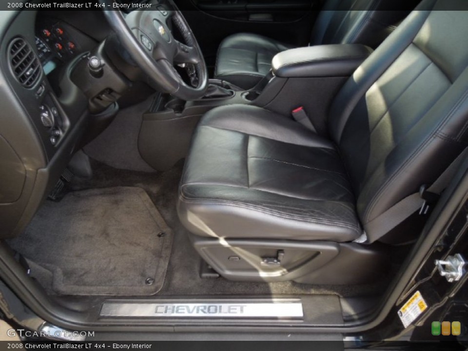 Ebony Interior Front Seat for the 2008 Chevrolet TrailBlazer LT 4x4 #77850676