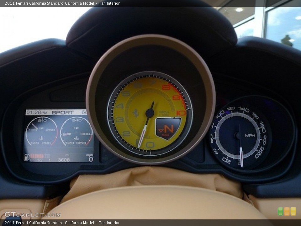 Tan Interior Gauges for the 2011 Ferrari California  #77850868