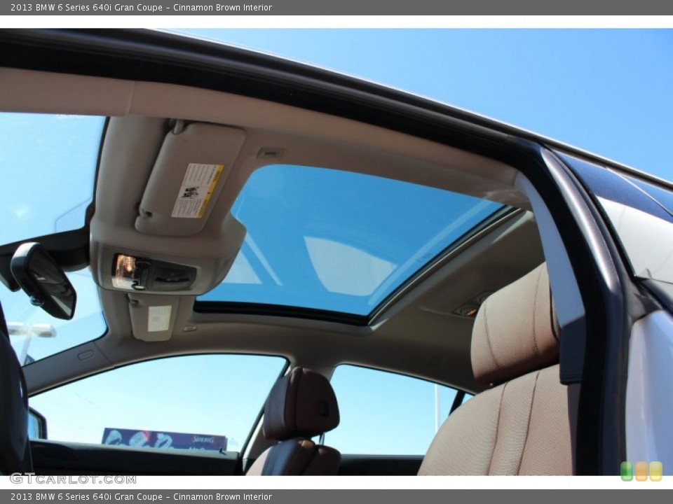 Cinnamon Brown Interior Sunroof for the 2013 BMW 6 Series 640i Gran Coupe #77851092