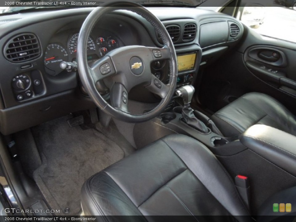 Ebony Interior Prime Interior for the 2008 Chevrolet TrailBlazer LT 4x4 #77851106