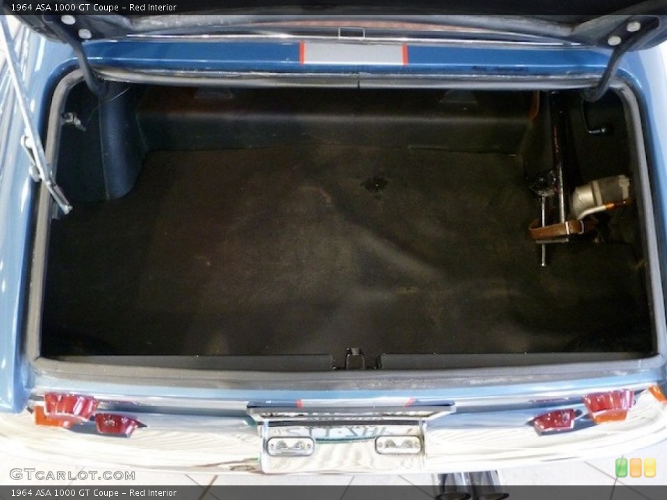 Red Interior Trunk for the 1964 ASA 1000 GT Coupe #77851215