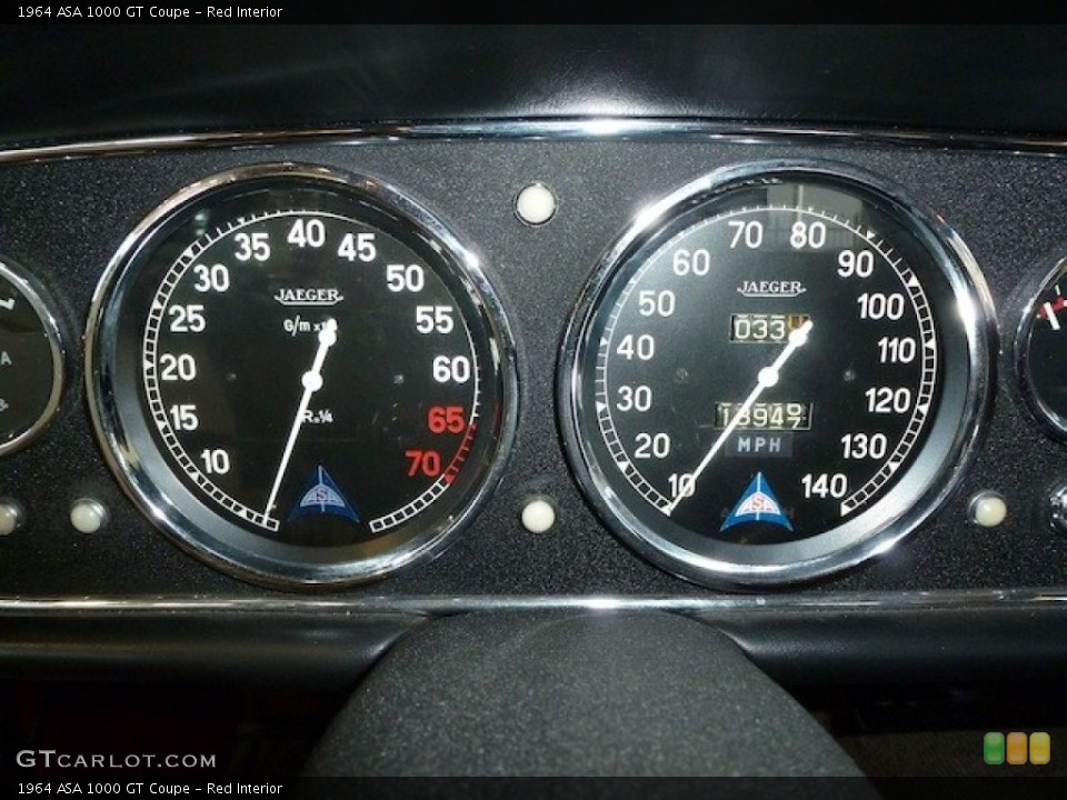 Red Interior Gauges for the 1964 ASA 1000 GT Coupe #77851600