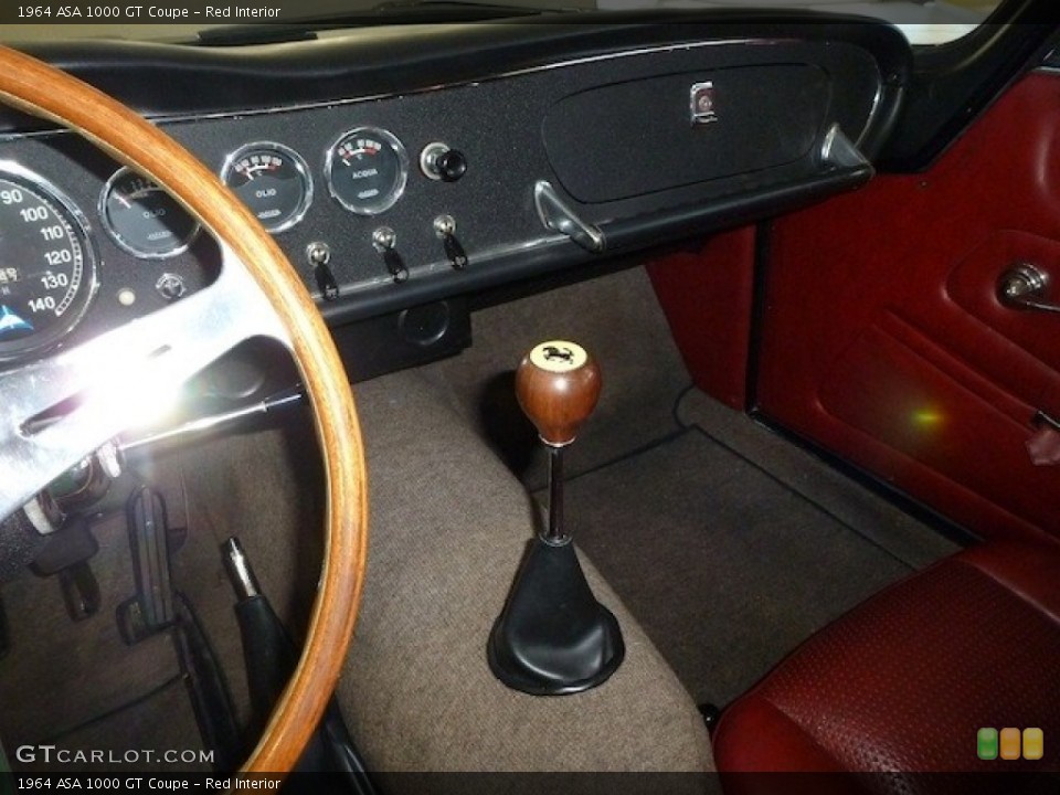 Red Interior Transmission for the 1964 ASA 1000 GT Coupe #77851722