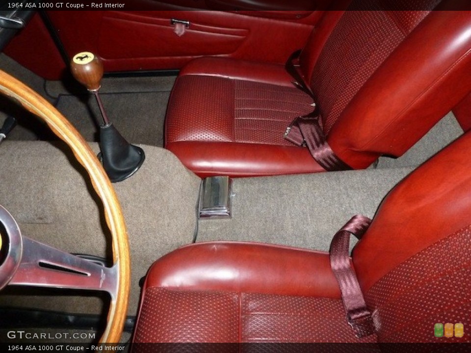 Red Interior Photo for the 1964 ASA 1000 GT Coupe #77851773