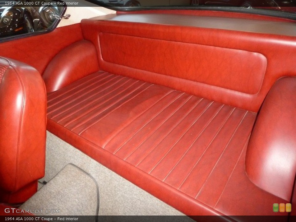Red Interior Photo for the 1964 ASA 1000 GT Coupe #77851809